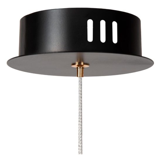 Lampada a sospensione per soggiorno contemporanea trasparente oro led 4w 2700k