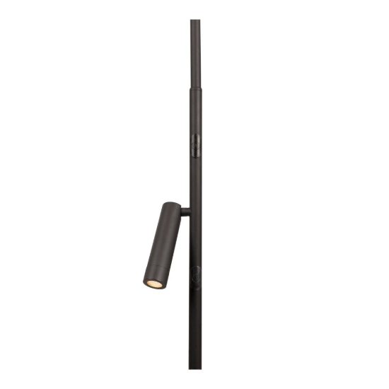 Piantana con luce da lettura per soggiorno moderna nero led 24w 2700k touch dimmer