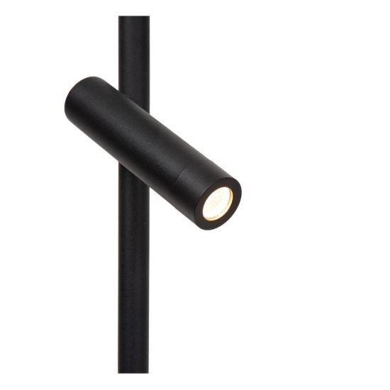Piantana con luce da lettura per soggiorno nero led 27w cct 2700k 3300k 4000k dimmerabile