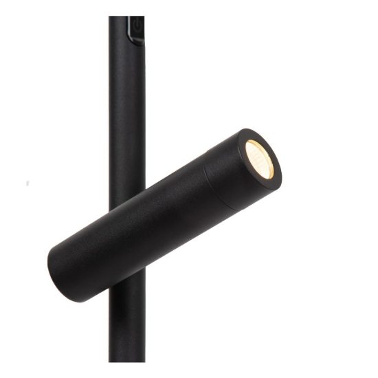 Piantana con luce da lettura per soggiorno nero led 27w cct 2700k 3300k 4000k dimmerabile