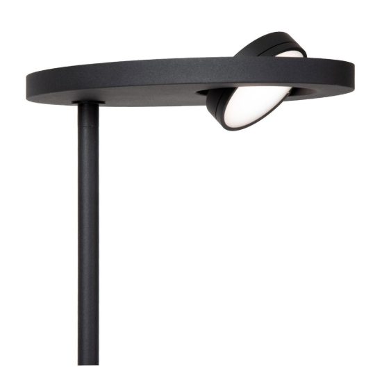 Piantana con luce da lettura per soggiorno nero led 27w cct 2700k 3300k 4000k dimmerabile