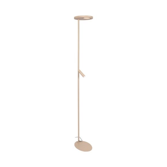 Lampada da terra con luce da lettura per salotto tortora led 27w cct 2700k 3300k 4000k dimmerabile
