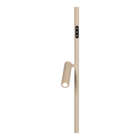 Lampada da terra con luce da lettura per salotto tortora led 27w cct 2700k 3300k 4000k dimmerabile