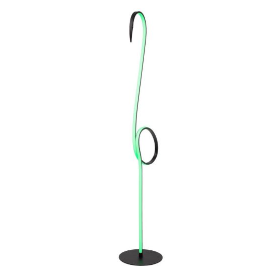 Piantana per soggiorno moderna multicolore nero led 14w ricaricabile a forma di fenicottero