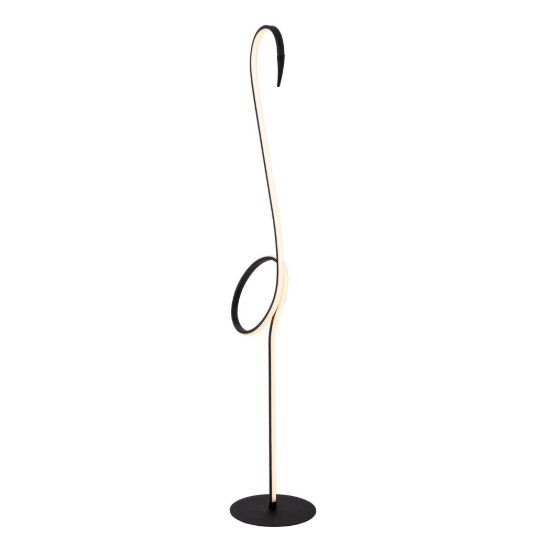 Piantana per soggiorno moderna multicolore nero led 14w ricaricabile a forma di fenicottero