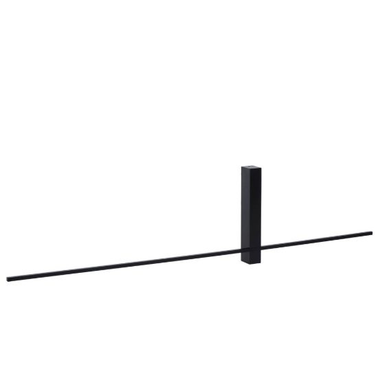 Applique lineare per soggiorno moderna nero led 10w 2700k