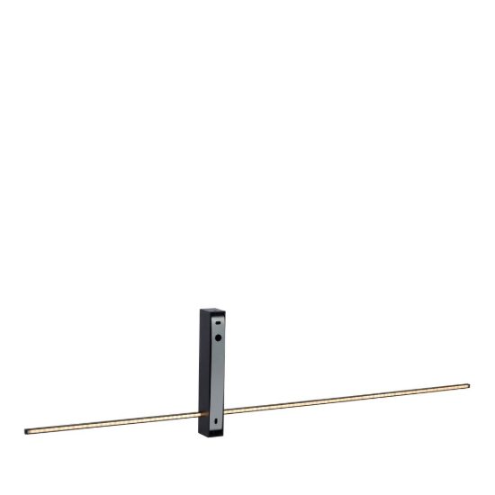 Applique lineare per soggiorno moderna nero led 10w 2700k
