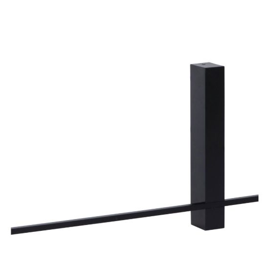 Applique lineare per soggiorno moderna nero led 10w 2700k