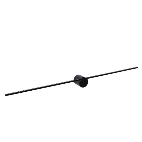 Applique lineare per bagno moderna nero led 11w 2700k ip44