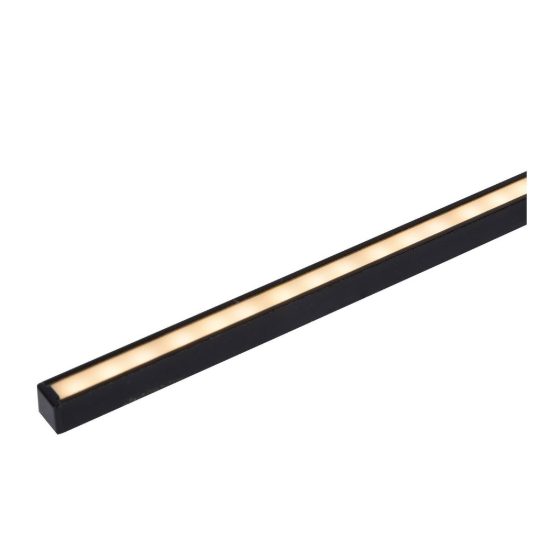 Applique lineare per bagno moderna nero led 11w 2700k ip44