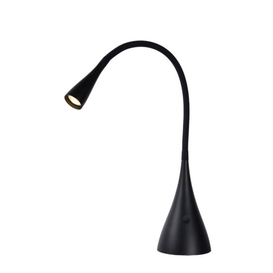 Lampada da scrivania con braccio flessibile per studio moderna nero led 4w 3000k dimmerabile