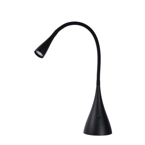 Lampada da scrivania con braccio flessibile per studio moderna nero led 4w 3000k dimmerabile