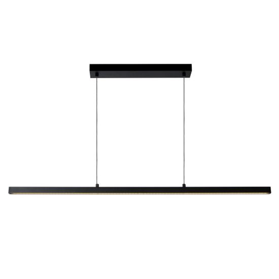 Lampadario a barra lineare grande per soggiorno moderno nero led 36w 2700k