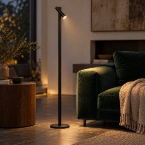 Piantana per soggiorno moderna nero led 2,2w 2700k touch dimmer ip54 ricaricabile