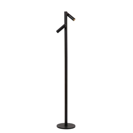 Lampada da terra per soggiorno moderna nero led 4,4w 2700k touch dimmer ip54 ricaricabile