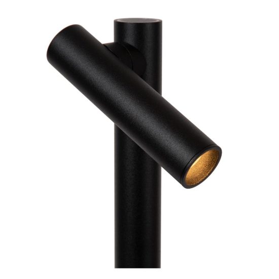 Lampada da terra per soggiorno moderna nero led 4,4w 2700k touch dimmer ip54 ricaricabile