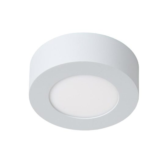 Plafoniera rotonda per bagno moderna bianco led 8w 3000k ip44