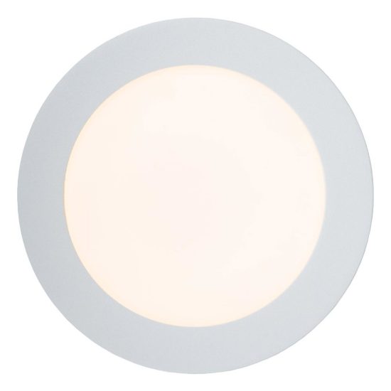 Plafoniera rotonda per bagno moderna bianco led 12w 3000k ip44
