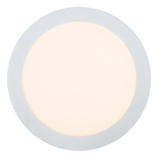 Plafoniera rotonda per bagno moderna bianco led 15w 3000k ip44