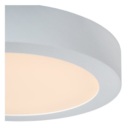 Plafoniera rotonda per bagno moderna bianco led 15w 3000k ip44