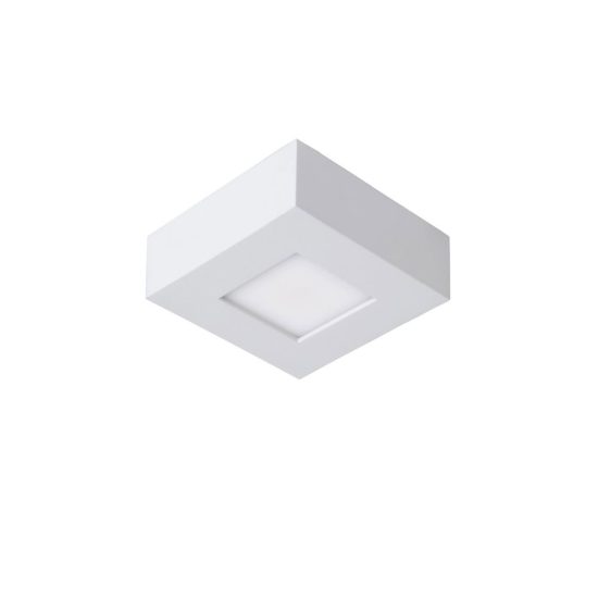 Plafoniera quadrata per bagno moderna bianco led 8w 3000k ip44