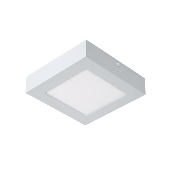 Plafoniera quadrata per bagno moderna bianco led 15w 3000k ip44