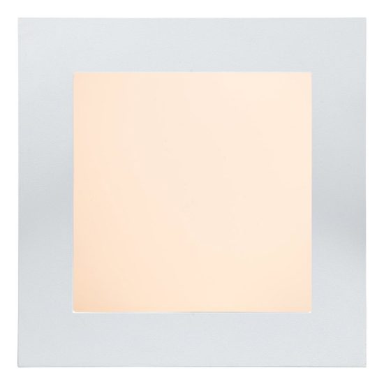 Plafoniera quadrata per bagno moderna bianco led 15w 3000k ip44