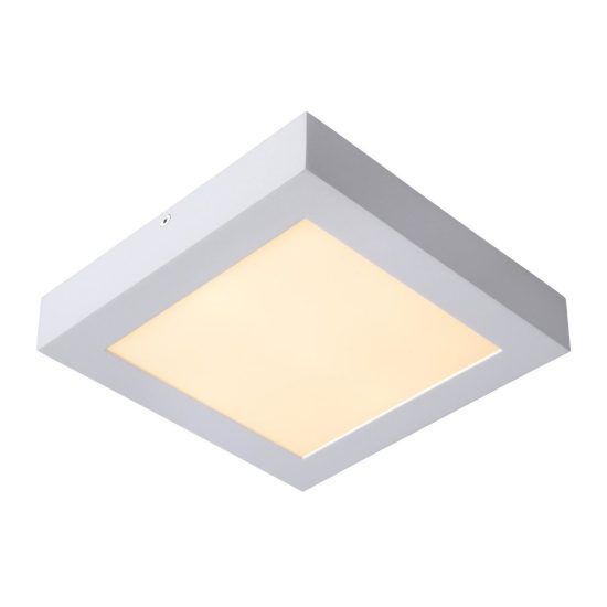 Plafoniera quadrata per bagno moderna bianco led 22w 3000k ip44