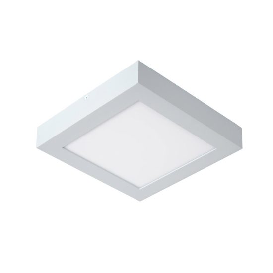 Plafoniera quadrata per bagno moderna bianco led 22w 3000k ip44
