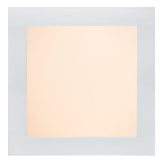 Plafoniera quadrata per bagno moderna bianco led 22w 3000k ip44