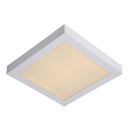 Plafoniera quadrata per bagno moderna bianco led 30w 3000k ip44