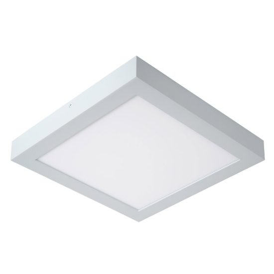 Plafoniera quadrata per bagno moderna bianco led 30w 3000k ip44
