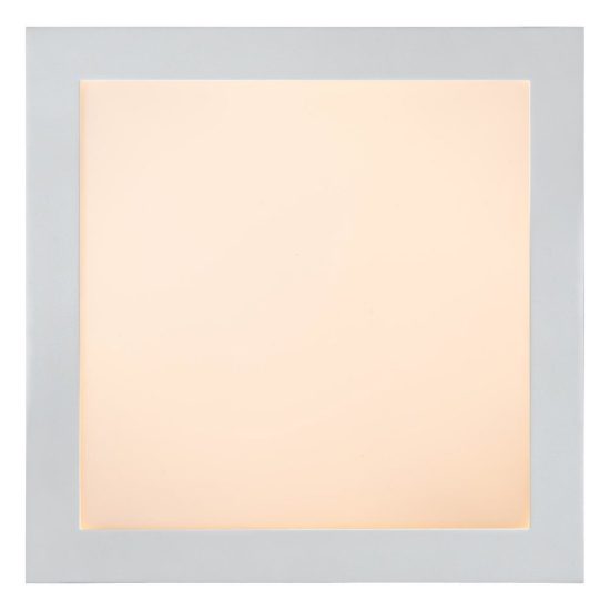 Plafoniera quadrata per bagno moderna bianco led 30w 3000k ip44