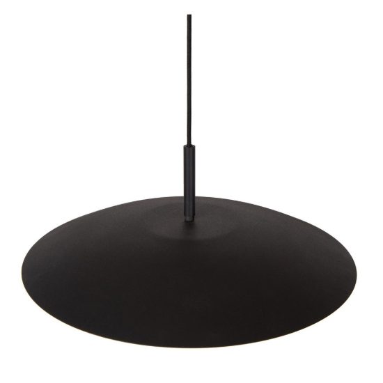 Lampadario a sospensione a disco per sala da pranzo contemporaneo nero oro led 9w 3000k