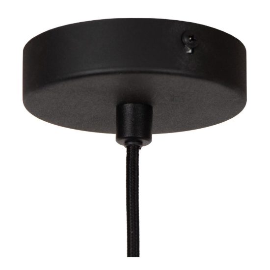 Lampadario a sospensione a disco per sala da pranzo contemporaneo nero oro led 9w 3000k