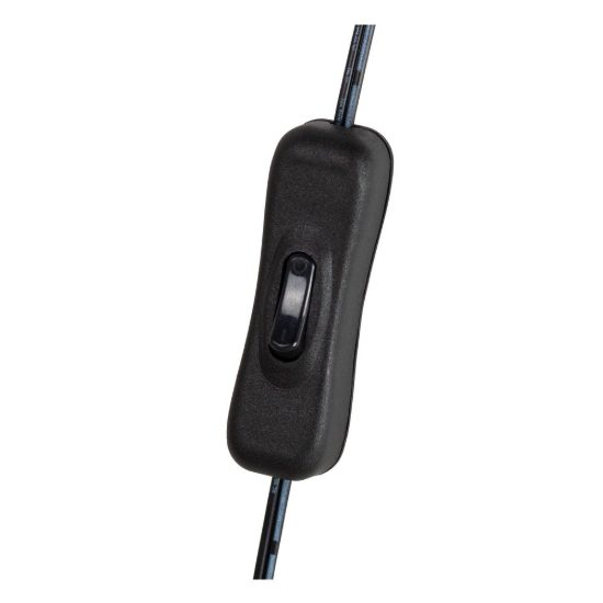 Lampada da tavolo rotonda per salotto moderna giallo ocra nero led 8w 2100k