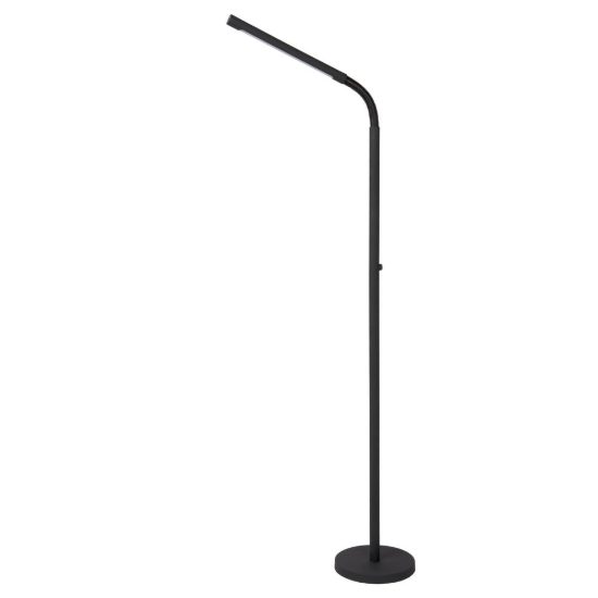 Piantana da lettura per soggiorno moderna nero led 6w 2700k touch dimmer ricaricabile