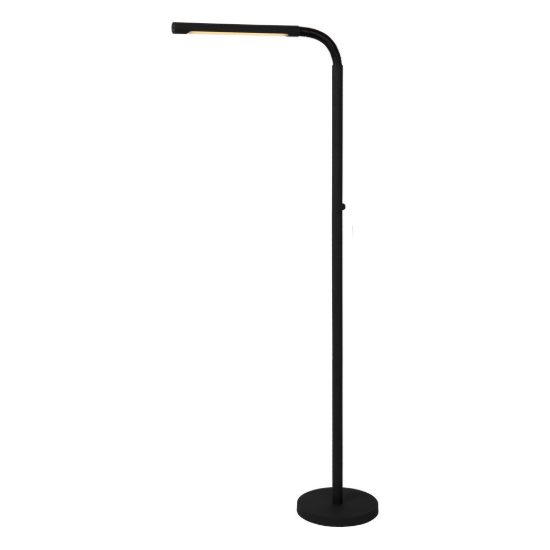Piantana da lettura per soggiorno moderna nero led 6w 2700k touch dimmer ricaricabile