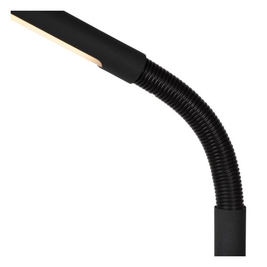 Piantana da lettura per soggiorno moderna nero led 6w 2700k touch dimmer ricaricabile