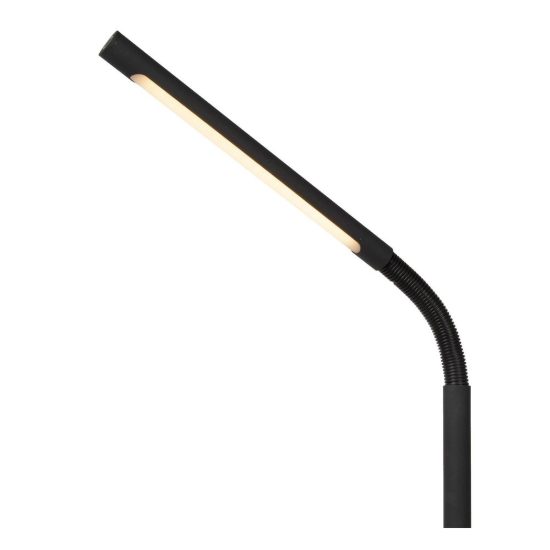 Piantana da lettura per soggiorno moderna nero led 6w 2700k touch dimmer ricaricabile