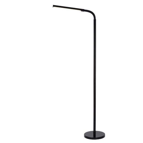 Lampada da terra da lettura per soggiorno moderna nero led 6w 2700k
