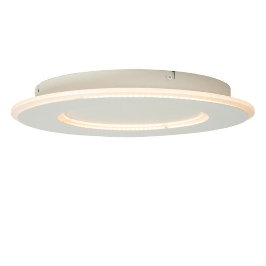 Plafoniera rotonda extrapiatta moderna bianco led 24w 2700k dimmerabile