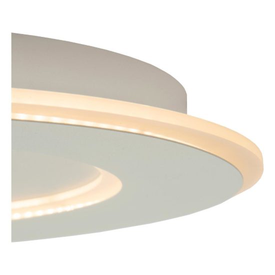 Plafoniera rotonda extrapiatta moderna bianco led 24w 2700k dimmerabile