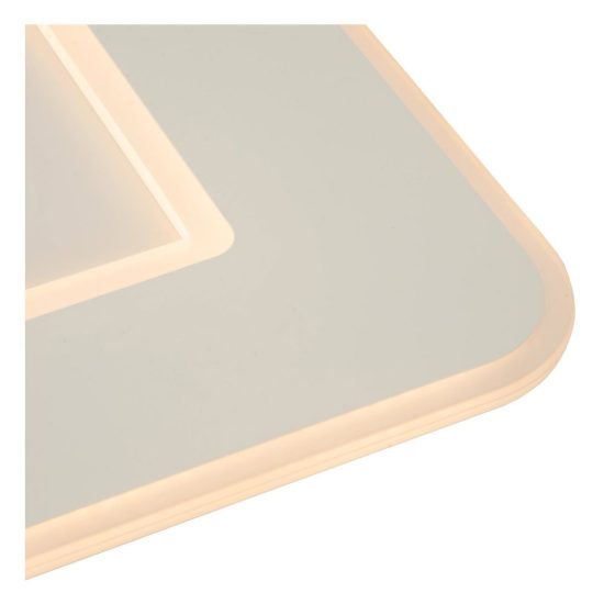 Plafoniera quadrata extrapiatta moderna bianco led 24w 2700k dimmerabile