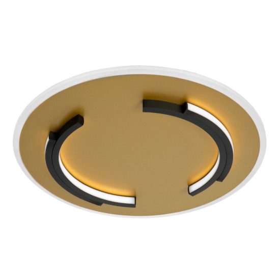 Plafoniera rotonda moderna oro led 30w 2700k