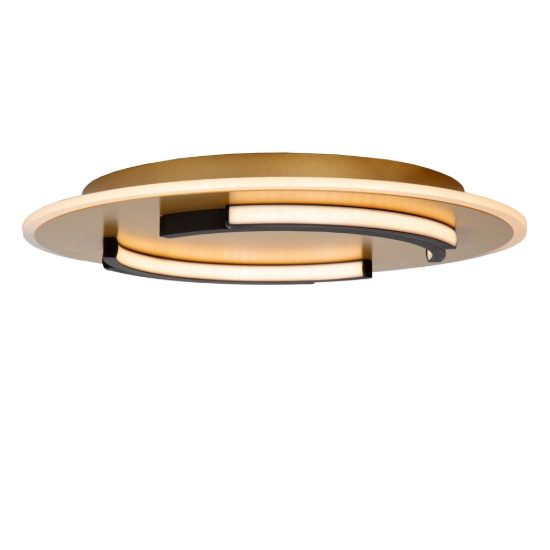 Plafoniera rotonda moderna oro led 30w 2700k