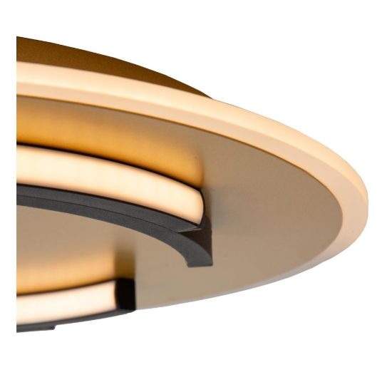 Plafoniera rotonda moderna oro led 30w 2700k