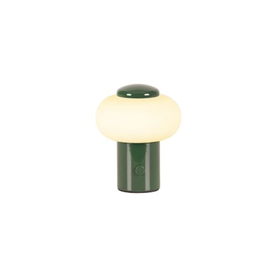 Abat-jour ovale per comodino moderno verde led 0,8w 2700k touch dimmer ricaricabile