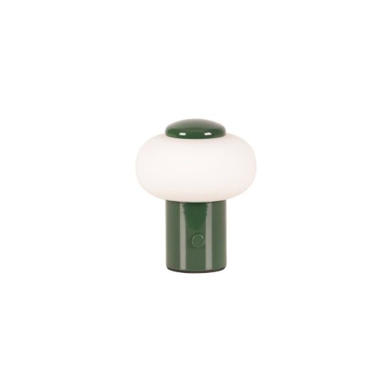 Abat-jour ovale per comodino moderno verde led 0,8w 2700k touch dimmer ricaricabile