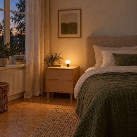 Abat-jour a cupola per comodino moderno verde led 0,8w 2700k touch dimmer ricaricabile